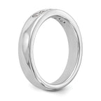 14K White Gold 5-Stone 1/3 carat Round Diamond Complete Channel Band