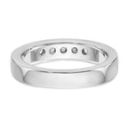 14K White Gold 5-Stone 3/8 carat Round Diamond Complete Channel Band