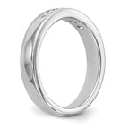 14K White Gold 5-Stone 1/2 carat Round Diamond Complete Channel Band