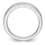 14K White Gold 5-Stone 1/2 carat Round Diamond Complete Channel Band
