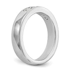 14K White Gold 5-Stone 1/2 carat Round Diamond Complete Channel Band