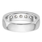 14K White Gold 5-Stone 3/4 carat Round Diamond Complete Channel Band