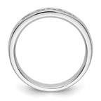 14K White Gold 5-Stone 1/4 carat Round Diamond Complete Channel Band