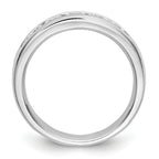 14K White Gold 5-Stone 3/4 carat Round Diamond Complete Channel Band