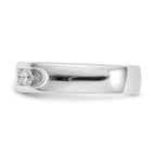 14K White Gold 5-Stone 1 carat Round Diamond Complete Channel Band