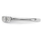 14K White Gold 5-Stone Channel-set (Holds 5-2.9mm Round) Diamond Band Mounting