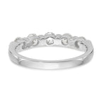 14K White Gold 5-Stone Channel-set 3/4 carat Complete Round Diamond Band