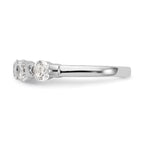 14K White Gold 5-Stone Channel-set 1 carat Complete Round Diamond Band