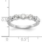 14K White Gold 5-Stone Channel-set 1 carat Complete Round Diamond Band
