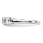 14K White Gold 5-Stone Shared Prong 1.65 carat Complete Round Diamond Band