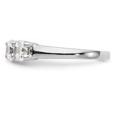 14K White Gold 5-Stone Shared Prong 1.65 carat Complete Round Diamond Band - 7