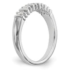 14K White Gold 5-Stone Diamond Band Mounting