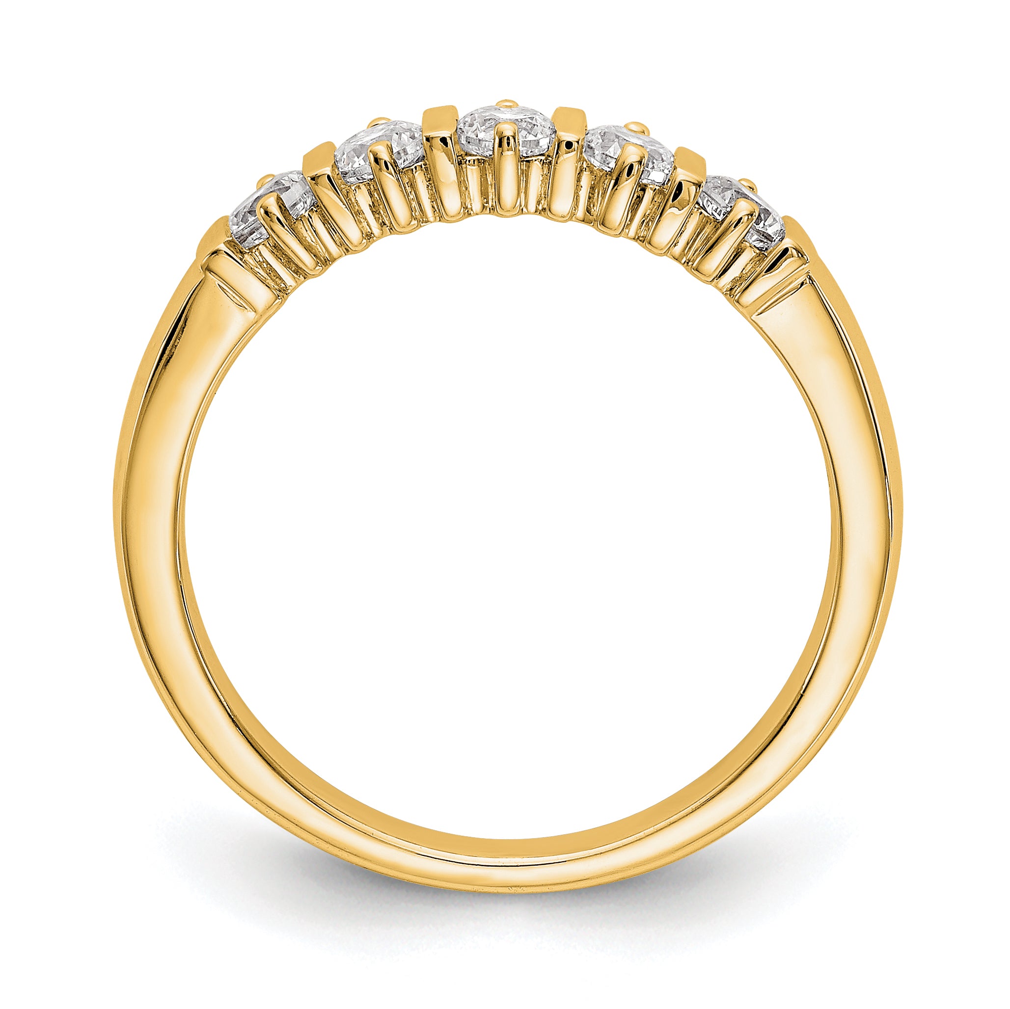 14K Yellow Gold 5-Stone Diamond Band Secondary image