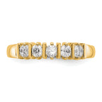 14K Yellow Gold 5-Stone Diamond Band