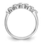 14K White Gold 5-Stone Prong-set 3/4 carat Complete Round Diamond Band