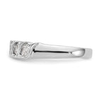 14K White Gold 5-Stone Prong-set 3/4 carat Complete Round Diamond Band