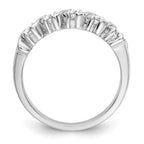14K White Gold 5-Stone Prong-set 1 carat Complete Round Diamond Band