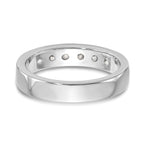 14K White Gold 6-Stone 3/4 carat Round Diamond Complete Channel Band