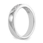 14K White Gold 6-Stone 3/4 carat Round Diamond Complete Channel Band