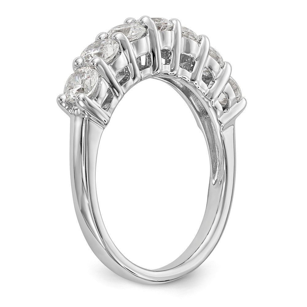 14K White Gold 7-Stone Diamond Band