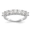 14K White Gold 7-Stone Shared Prong 1 carat Complete Round Diamond Band