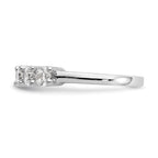 14K White Gold 7-Stone Shared Prong 1.4 carat Complete Round Diamond Band