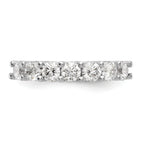 14K White Gold 7-Stone Shared Prong 1.4 carat Complete Round Diamond Band