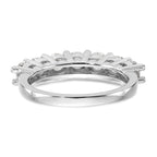 14K White Gold 7-Stone Shared Prong 1.4 carat Complete Round Diamond Band