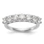 14K White Gold 7-Stone Shared Prong 1.4 carat Complete Round Diamond Band