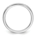 14K White Gold 7-Stone 1/4 carat Round Diamond Complete Channel Band