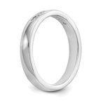 14K White Gold 7-Stone 1/4 carat Round Diamond Complete Channel Band