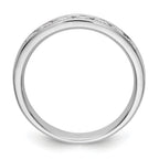 14K White Gold 7-Stone 1/2 carat Round Diamond Complete Channel Band