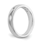 14K White Gold 7-Stone 1/4 carat Round Diamond Complete Channel Band