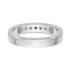 14K White Gold 7-Stone 1/4 carat Round Diamond Complete Channel Band