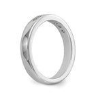 14K White Gold 7-Stone 1/4 carat Round Diamond Complete Channel Band
