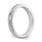 14K White Gold 8-Stone 1/3 carat Round Diamond Complete Channel Band