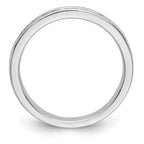 14K White Gold 9-Stone 1/4 carat Round Diamond Complete Channel Band