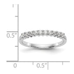 14K White Gold 10-Stone Diamond Band