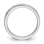 14K White Gold 10-Stone 1/3 carat Round Diamond Complete Channel Band