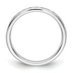 14K White Gold 11-Stone 1/3 carat Round Diamond Complete Channel Band