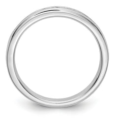 14K White Gold 11-Stone 1/5 carat Round Diamond Complete Channel Band - 6