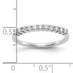 Platinum 11-Stone 1/5 carat Round Diamond Complete Wedding Band