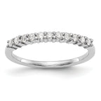 Platinum 11-Stone 1/5 carat Round Diamond Complete Wedding Band