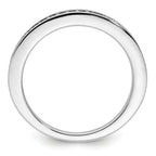 14K White Gold 1/6 carat Diamond Complete Wedding Band