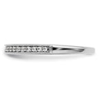 14K White Gold 1/6 carat Diamond Complete Wedding Band