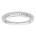 14K White Gold 1/6 carat Diamond Complete Wedding Band