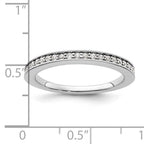 14K White Gold 1/6 carat Diamond Complete Wedding Band