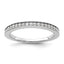 14K White Gold 1/6 carat Diamond Complete Wedding Band