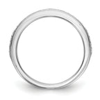 14K White Gold 1/6 carat Diamond Complete Wedding Band