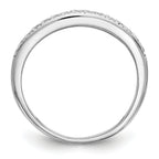 14K White Gold Diamond Band